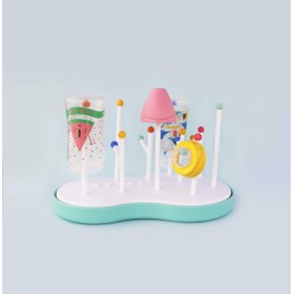 SUAVINEX Feeding Bottle Draining Rack for White/Light Blue