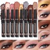 8 Pieces Eyeshadow Pen Set, Shimmer and Neutral Brown Metallic