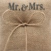 Laurel & Mason Natural Jute Wedding Ring Pillow - Mr