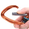 Outdoor Climbing Protection Quickdraw Nylon Flat Belt Carabiner Straight Curved