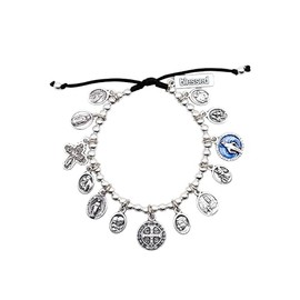 My Saint My Hero Glory Saints & Angels Bracelet - Silvertone