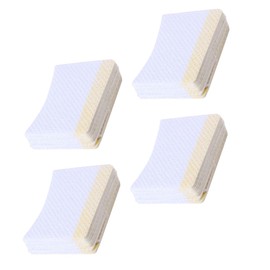 Vaguelly 160pcs Arc Shaped Makeup Remover Pads Eye Cosmetics Cleaning Pads for Convenient Portable Eyelash Cream Remover for Home Salon Use