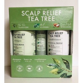 Fine Health & Beauty Pharm to Table ~ Scalp Relief Tea Tree Soothing Shampoo, leave-in & Conditioner