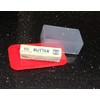 Standard Butter Dish Red Base Smoked Clear Top