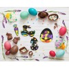 FINGOOO 48 pieces Easter Scratch Art for Kids Egg Scratch
