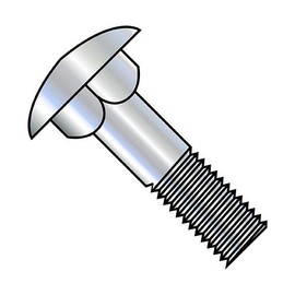 1/2-13X10 Carriage Bolt Partially Threaded 6" Thread Under Sized Body Zinc (Pack Qty 40) BC-50160C by Korpek