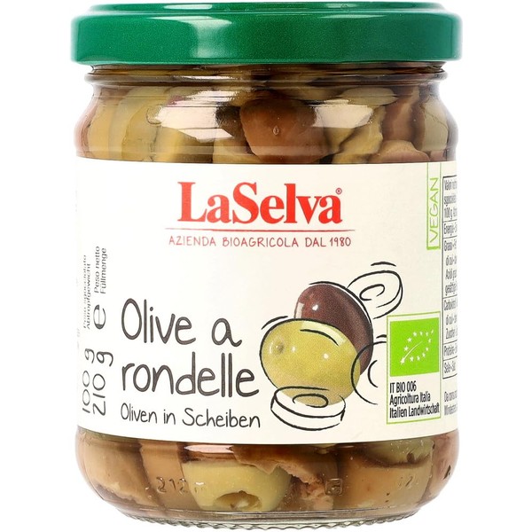 Olives Rondelle Green Black Olive Slices 2 x 210 g
