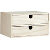 Artemio 14002157 Wooden Drawer Cabinet, Beige, 24 x 16 x