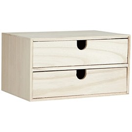 Artemio 14002157 Wooden Drawer Cabinet, Beige, 24 x 16 x 13.3 cm