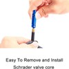 TuoTu Bicycle Schrader Valve Core Removal Tool Bike Presta Extender