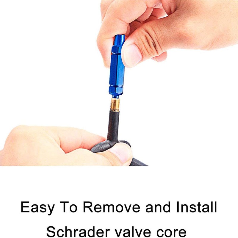 TuoTu Bicycle Schrader Valve Core Removal Tool Bike Presta Extender