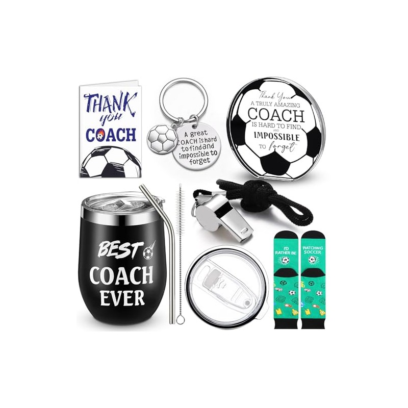 Soccer Coach Appreciation Gift Set - 6 Unique Items