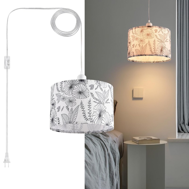 IHENGYANLT 2 Pack Plug in Pendant Light, Hanging Light with