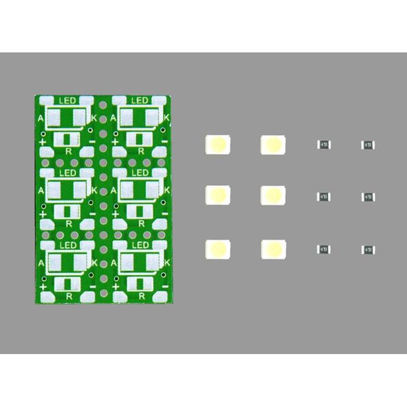 Elekit LK-ST1 Chip Parts Soldering Practice Kit, White LED