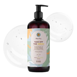 HairTry - Take Off The Sebum – Deep-Cleansing Shampoo for Oily Scalps and Volume Boost – with 1% Fruit Vinegar and 2% Polyplant A/S Complex, Net 17.59 Fl. Oz/ 500 ml