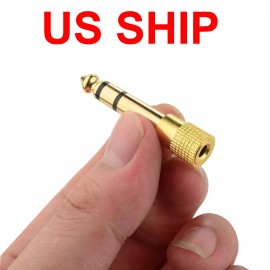 Unbranded/Generic 6.5mm 1/4"Male plug to 3.5mm 1/8"Female Jack Stereo Headphone Audio Adapter US