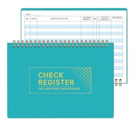 Registro de chequera, registro de cheques para chequeras personales, libro de contabilidad financiera, registro de libros de cheques para tarjetas de 