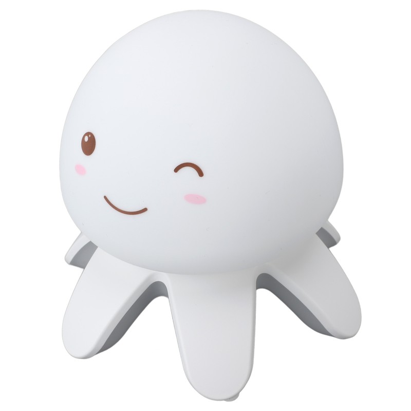 Night Light Jellyfish Shape Cute Remote Control RGB Silicone Tap