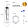 Pack of 2 Syringes, 100 ml, Plastic Syringe with Hose,