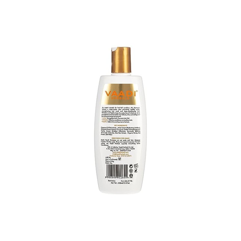 Vaadi Herbals Champú Herbal Totalmente Natural, Apto Para Todo Tipo