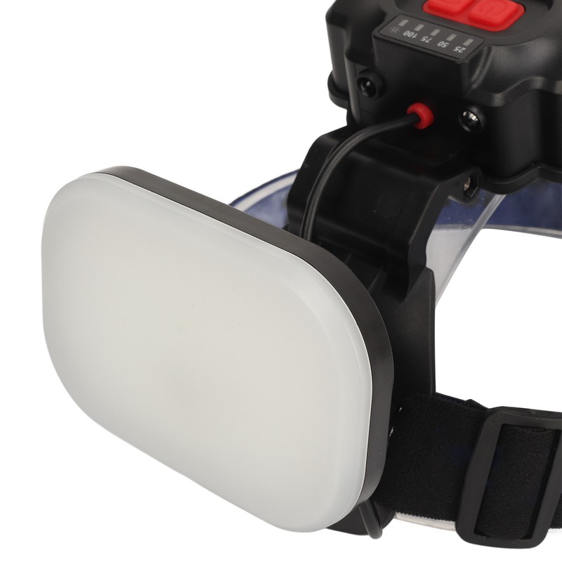 Fishing Headlamp IPX4 Waterproof USB Solar Powered 1200LM Ultra Bright