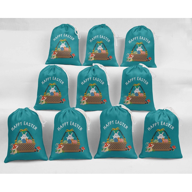 Darling Souvenir Blue Rabbit & Egg Basket Easter Party Supplies