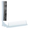Folding Compact Travel Pocket HAIR BRUSH/COMB, 1 Red 1 White