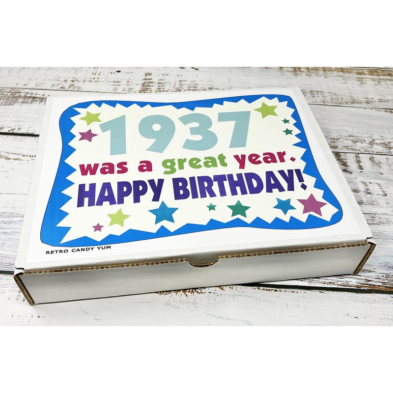 RETRO CANDY YUM ~ 1937 88th Birthday Gift Box of