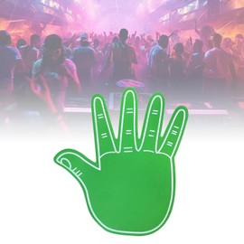 Milageto Giant Foam Finger Giant EVA Foam Hand Gloves Funny Creative Prop Cheerleading Hand for Outdoor Activities Athletic Meetings Sports Event Party Favors for Cheering, green