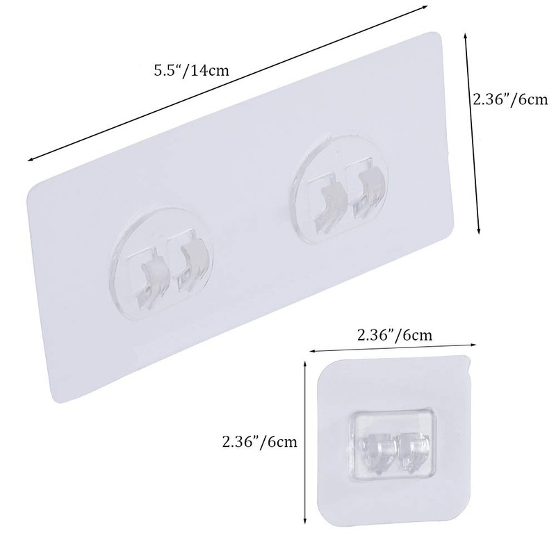 LAIGOO 8 Pcs Replacement Corner Shower Caddy Adhesive Hook Stickers,