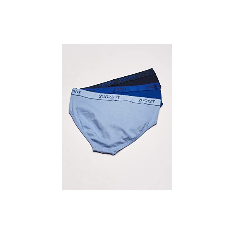 2(X)IST Men's Essential Cotton No Show Brief 3-Pack