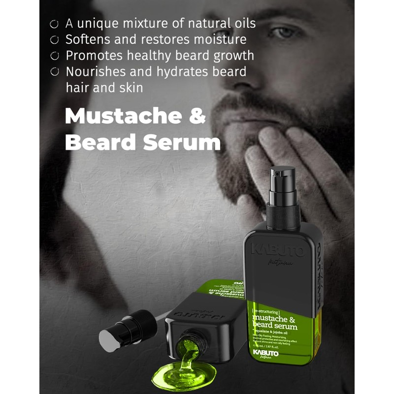 Kabuto Katana Mustache & Beard Care Serum