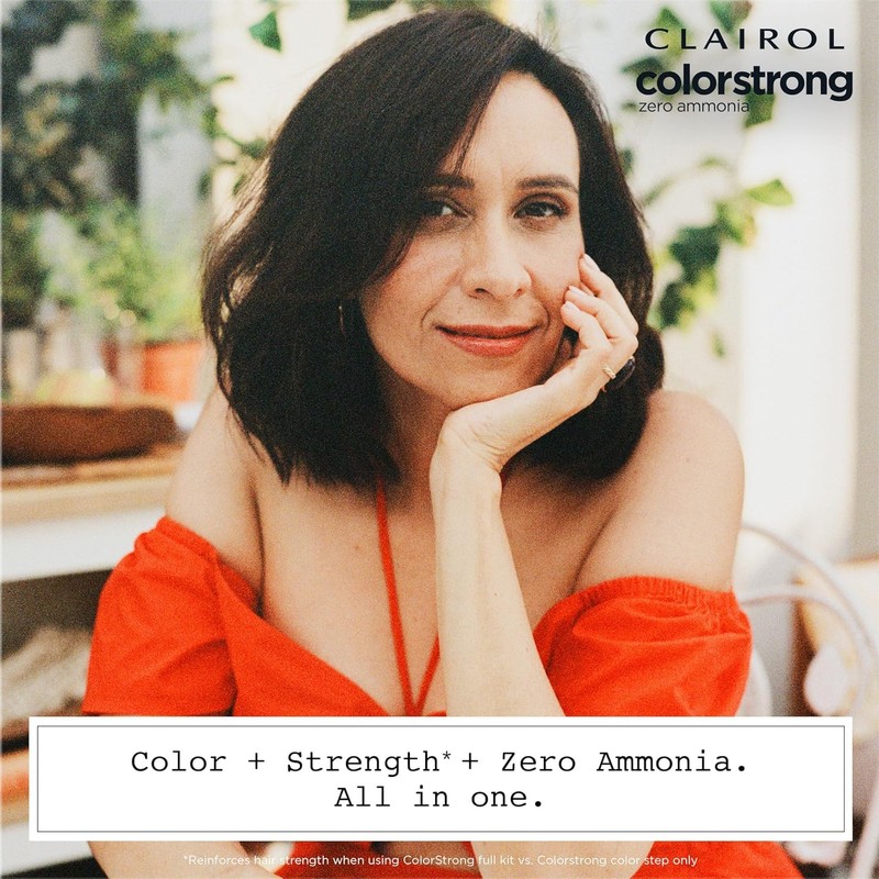 Clairol ColorStrong Permanent Zero Ammonia Hair Dye, 6.1 Light Ash