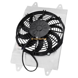 M MATI Radiator Cooling Fan Assembly for Yamaha Viking VI 700 YXM700 YXC700 4X4 2014-24