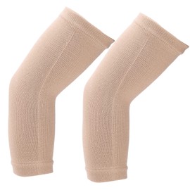 1 Pairs Cotton Yarn Compression Arm Sleeves, Elastic Sports Elbow Guards, Scar Concealer Compression Band for Men Women(L)