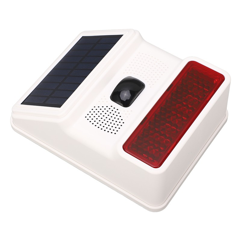 Solar Alarm Wireless DC 5V 433MHz 100dB Infrared Sensor IP65