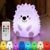 Squishy Night Light for Kids,9 Colors Baby Nursery Rechargeable Table
