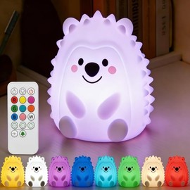 Squishy Night Light for Kids,9 Colors Baby Nursery Rechargeable Table Lamp