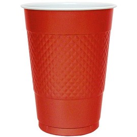 Red 16 Oz. Plastic Tumblers Cups - 50 Count