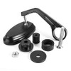 MotorToGo Black Handle Bar End View Mirrors for Ducati Monster