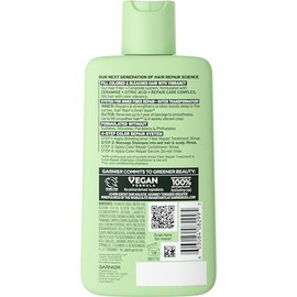 Garnier Fructis Hair Filler Champú Reparador de Color Con Ceramida, Champú Libre de Suavizante y Sulfato para Cabello Coloreado, 10.1 Fl Oz, 1 Recuent