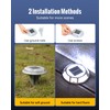 Solar Driveway Lights Dock Lights Waterproof 4 Pack, 2 Colors