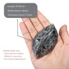 mookaitedecor Reiki Bag Stone Leaf Shape Massage Stone Polished Crystal