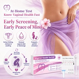 6-in-1 At-Home Vaginal Health Test Kit – Private Health Balance Screening for Women, Quick 10-Minute Results, 1 Pack