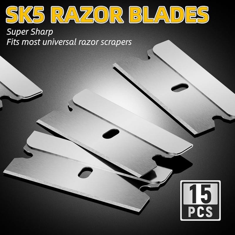 1 Pack Razor Scraper with 15 Extra , Scraper Tool