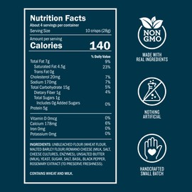 John Wm. Macy - Melting Romano CheeseCrisps - Hand Crafted, Non GMO, and Nothing Artificial - Made with Real Cheese - 4.5 oz. Cartons - 3 Pack