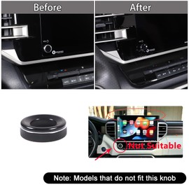 Aunginsy Aluminum Centre Console Sound Volume Knob Trim Cover Compatible with Toyota Tundra/Sequoia 2022-2023 Car Volume Knob Protection Ring Multimedia Sound Volume Tune Knob Decor Cover Accessories