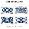 Artscope Waterproof Bohemian Cushion Covers, Pack of 4 Geometric Blue