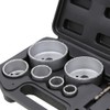 Wiltec Hole Saw Set 9-Piece Can Drill, 6 Drill Bits