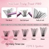 DIY Lash Extension Kit Cluster Lashes Kit with 72 Pcs